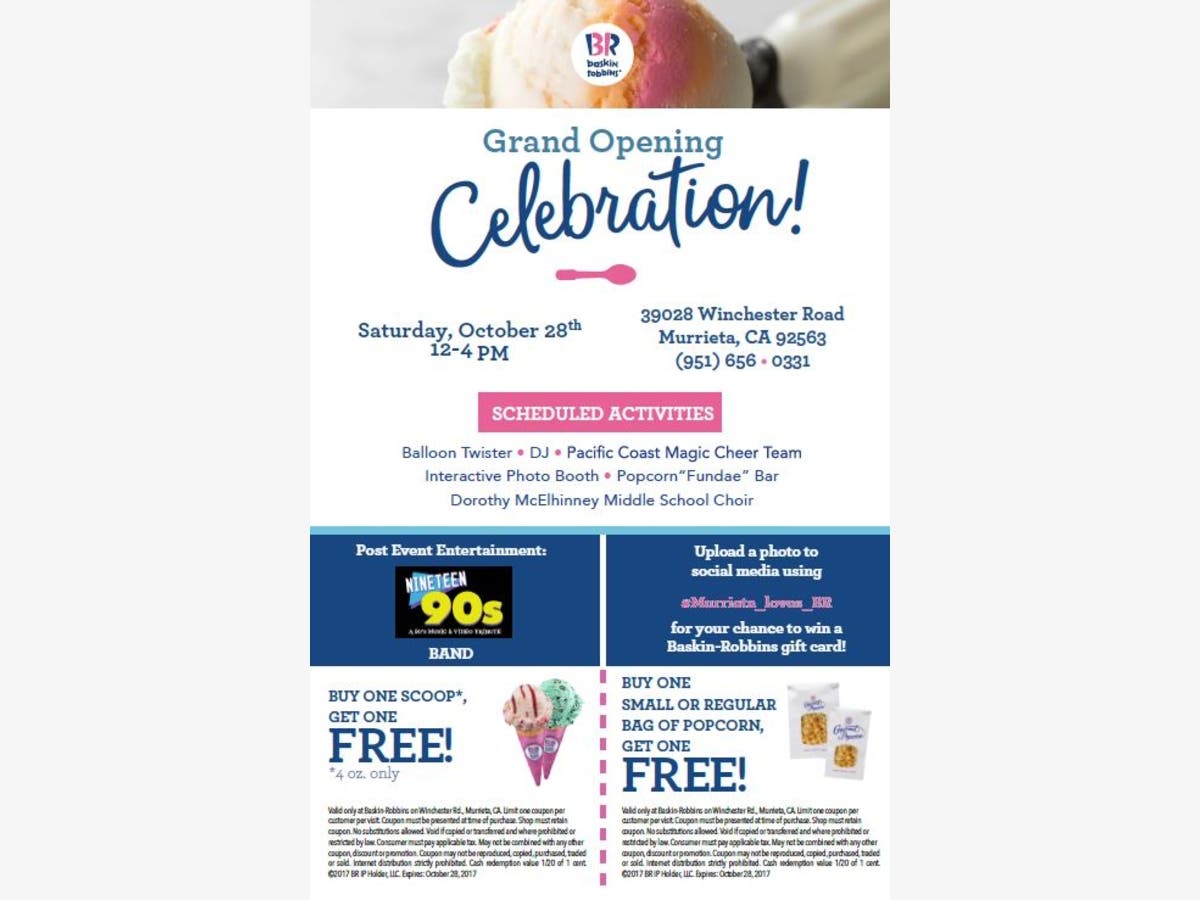 Baskin-Robbins Murrieta Grand Opening Celebration!