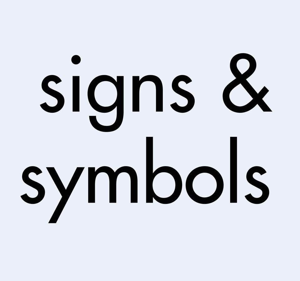 signs & symbols
