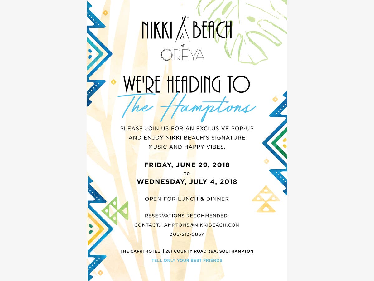 Nikki Beach Hits The Hamptons!