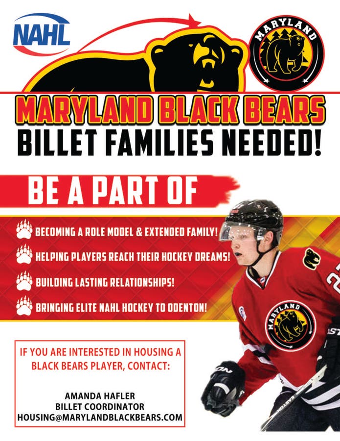 Host Families Needed for Local Jr. Hockey Team Odenton, MD Patch