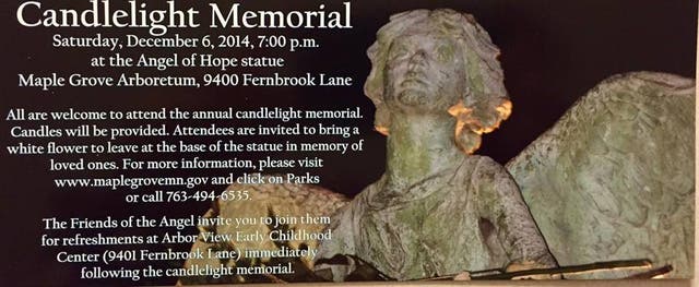 Angel of Hope Candlelight Memorial Service | Maple Grove, MN Patch