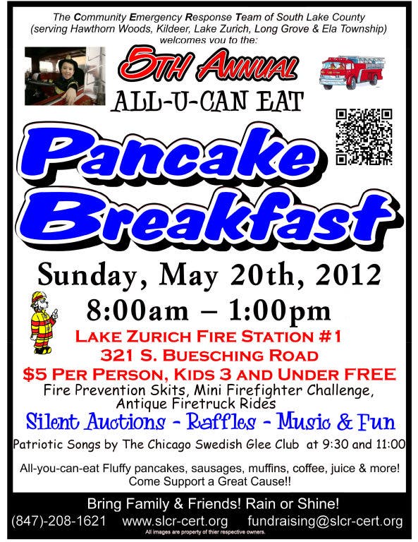 Pancake Breakfast at Lake Zurich Fire Station, Sunday Lake Zurich, IL Patch