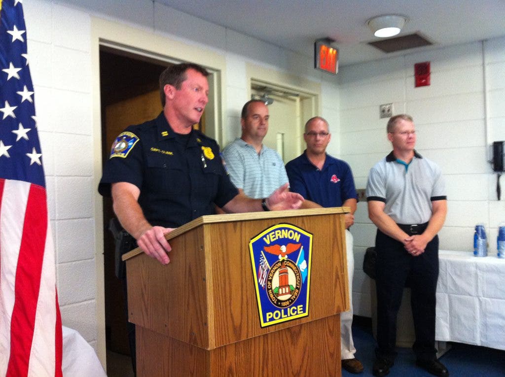 Four Decorated Veterans Retire From the Vernon Police Department