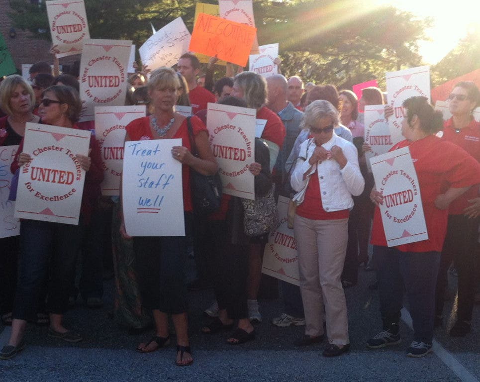 West Chester Teachers Rally for a New Contract | West Chester, PA Patch