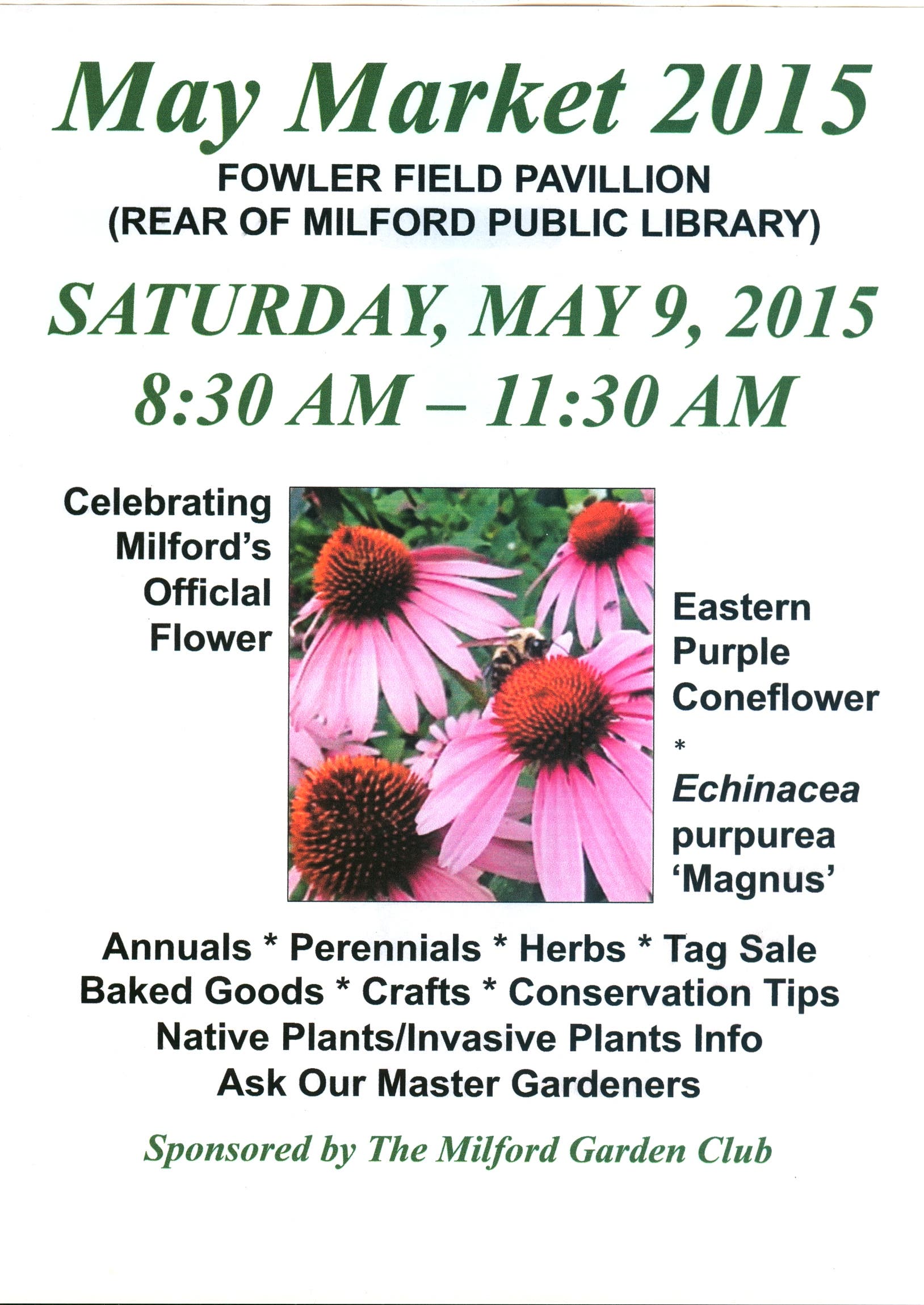 Milford Garden Club Fabulous May Market May 9th / 8:30 am to 11:30 am ...