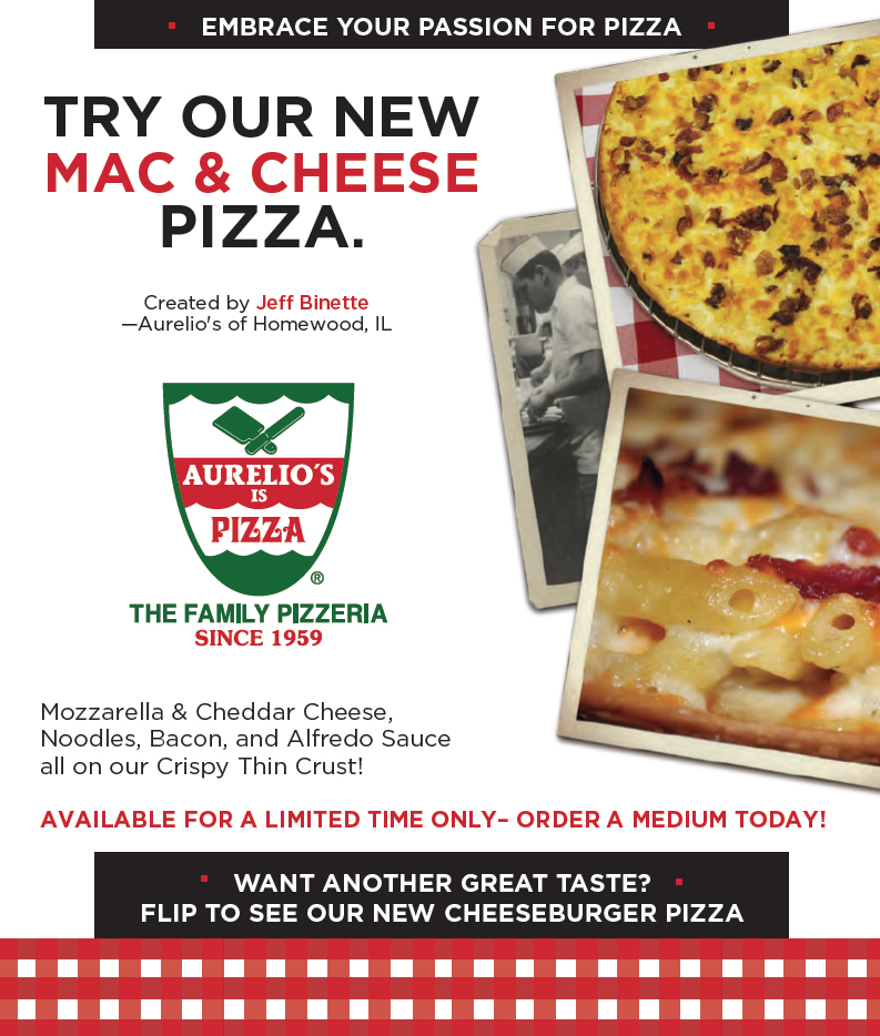 Two New Limited Edition Pizza Creations Hit Aurelio's Pizza June 1: the ...