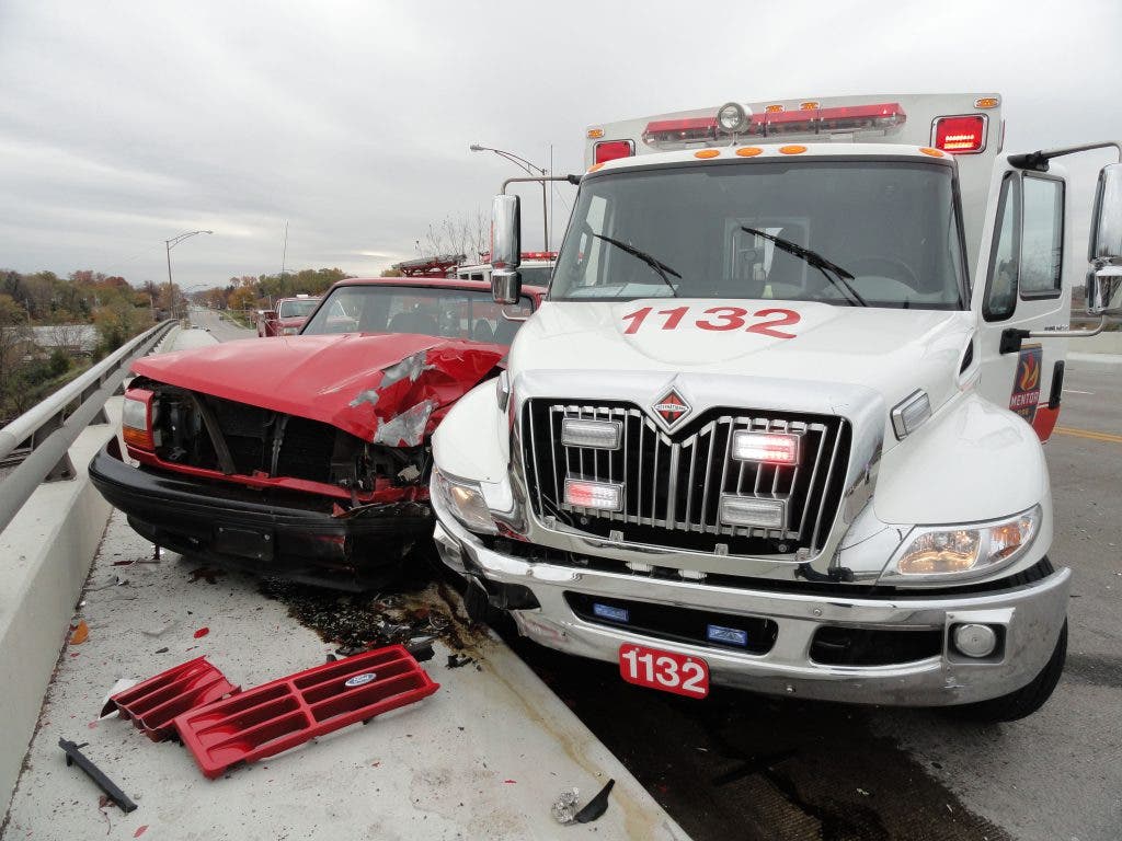 Four Hospitalized After Crash Involving Ambulance On Center Street ...