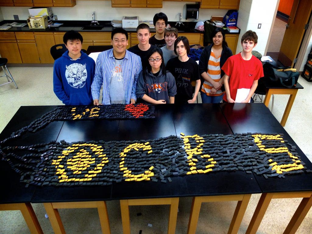MNHS Science Teacher And Domino Wizard Robert Speca Featured On CBS Marple Newtown PA Patch