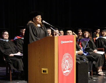 northwestern college reporter commencement 109th anita conducts keynote padilla speaker fox patch reply