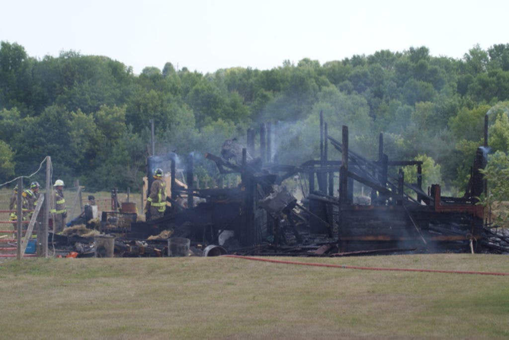 Saukville Barn Destroyed in Morning Fire | Port Washington, WI Patch