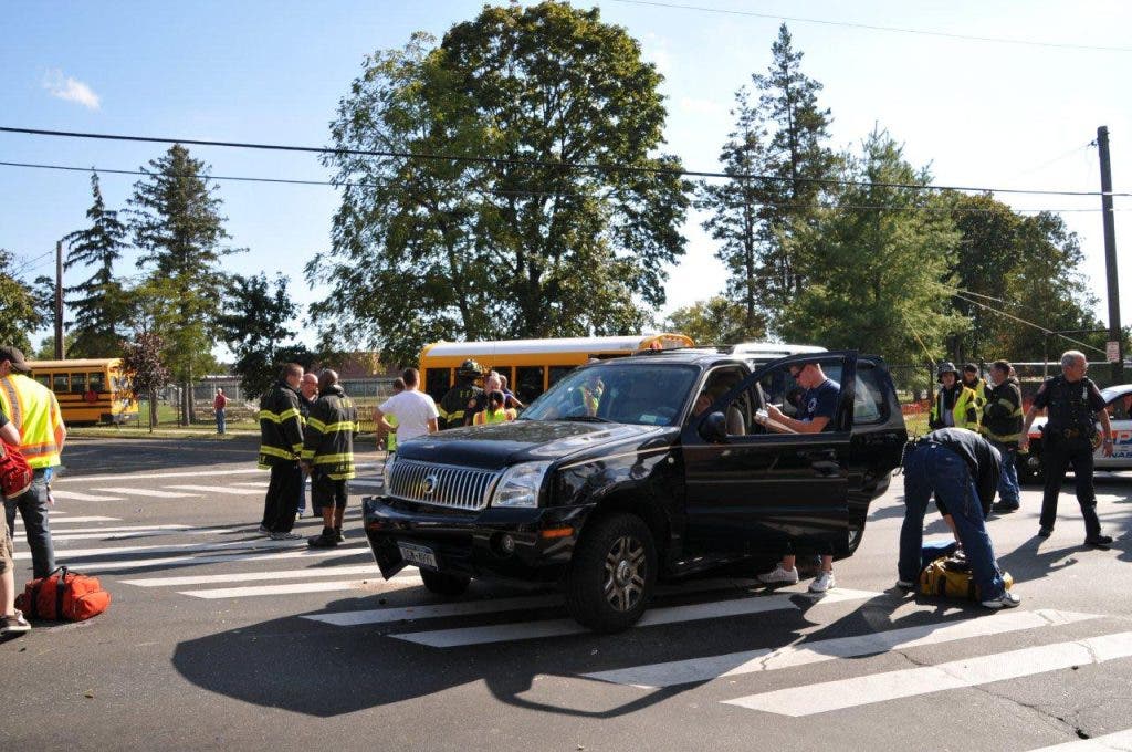 School Bus Collides with 2 Vehicles on Conklin Street; Kids OK ...