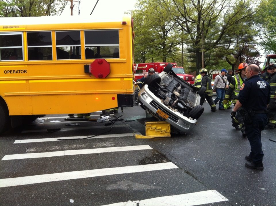 School Bus Collides with Car on Woodbury Road | Plainview, NY Patch