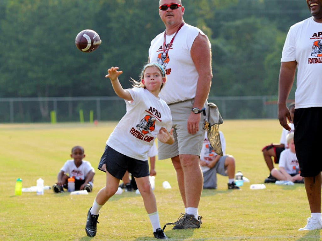 Acworth Kids Practice Football in Heat Acworth, GA Patch