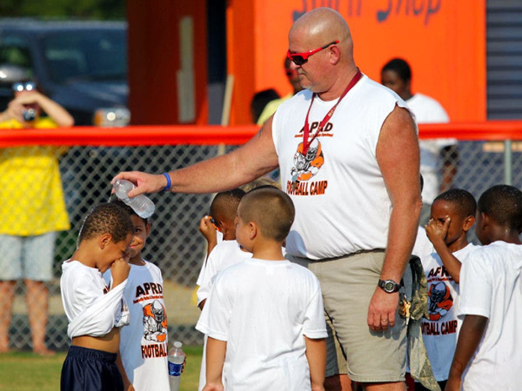 Acworth Kids Practice Football in Heat Acworth, GA Patch