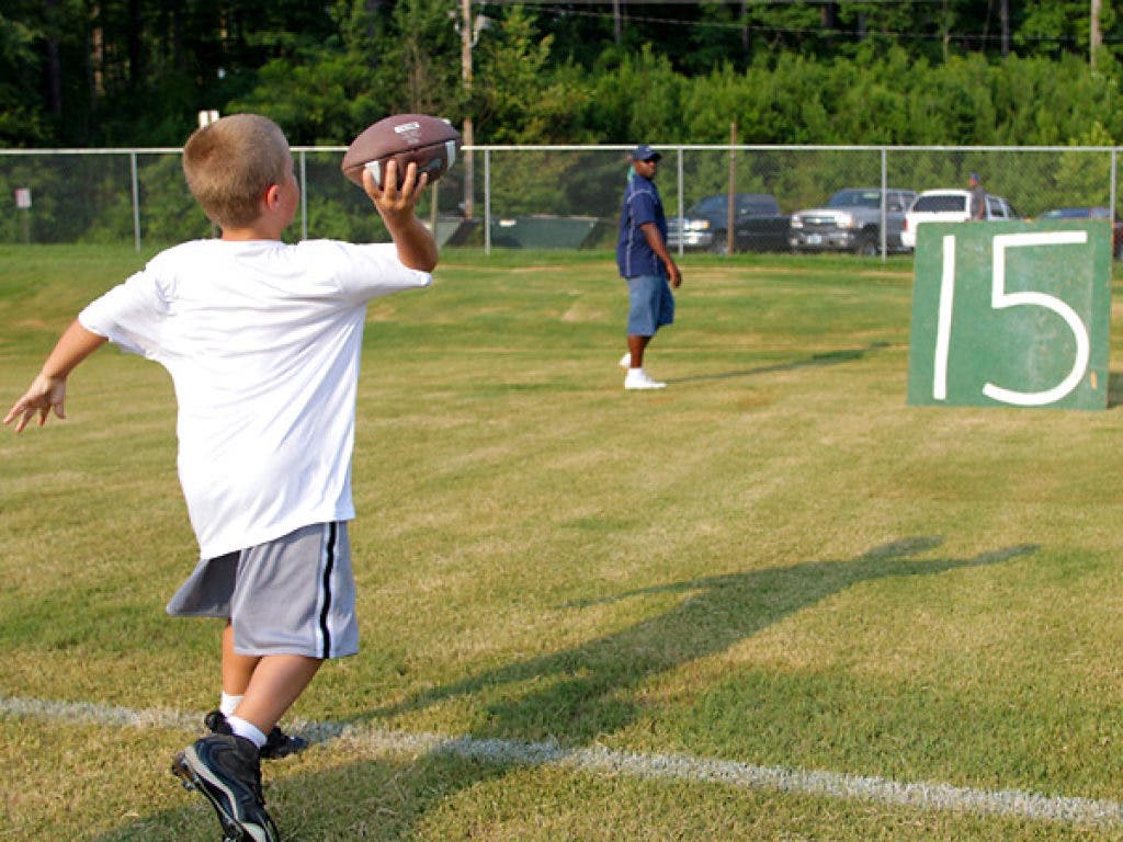 Acworth Kids Practice Football in Heat Acworth, GA Patch