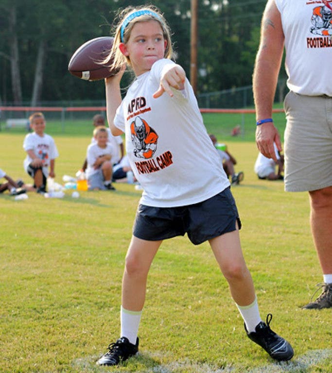 Acworth Kids Practice Football in Heat Acworth, GA Patch