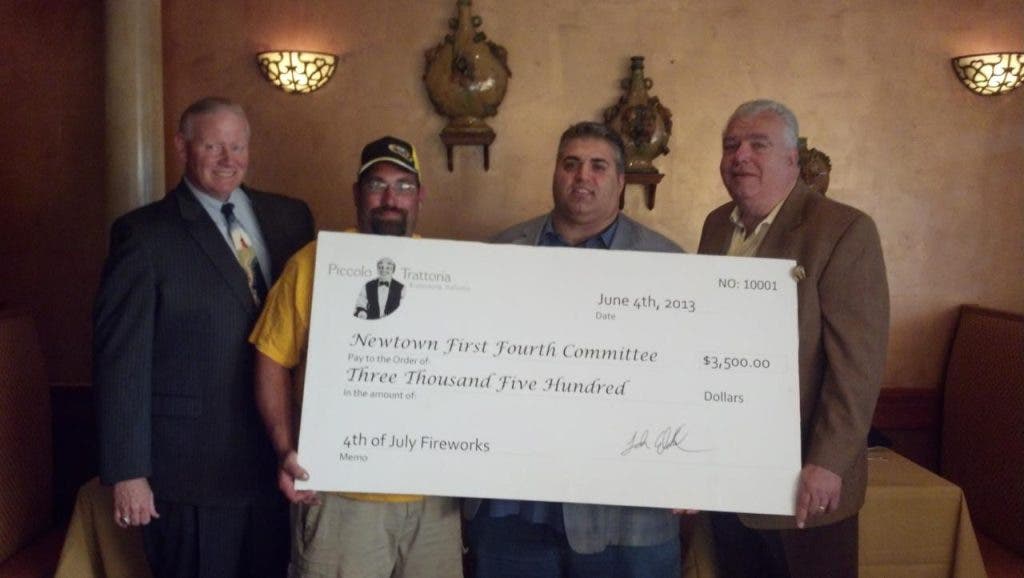 Piccolo Trattoria Presents 3,500 to First Fourth Committee for