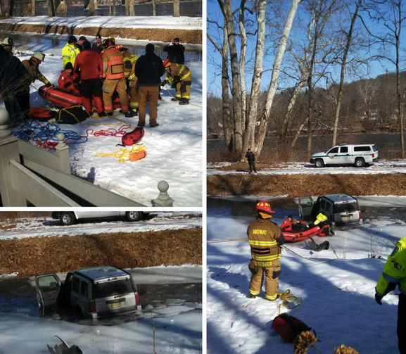 Crews Rescue Driver After Car Goes Into Canal | Doylestown, PA Patch