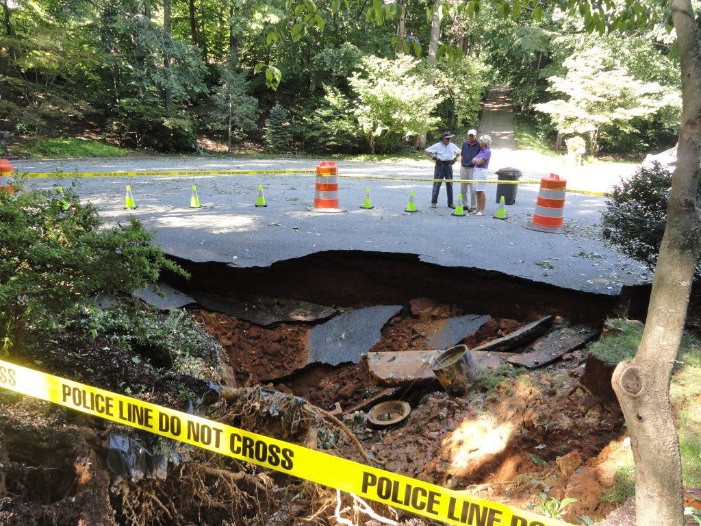 Updated Behold Holmdel's Sinkholes Holmdel, NJ Patch