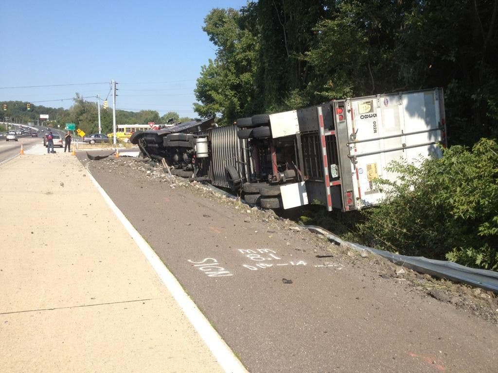 Updated: Overturned Truck Snarls Route 202 Traffic | Malvern, PA Patch