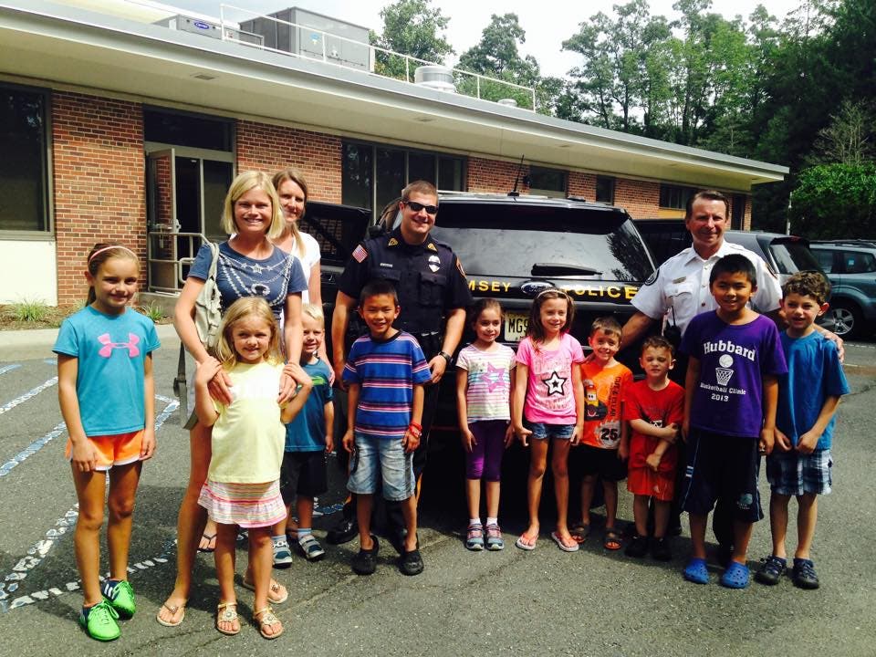 Ramsey Police Officers Show Patrol Car To Children Ramsey, NJ Patch
