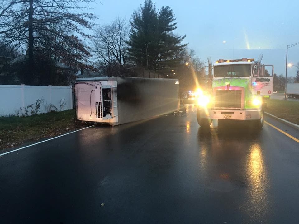 PHOTOS: Tractor-Trailer Overturns, Snarls Traffic On Route 17 North ...