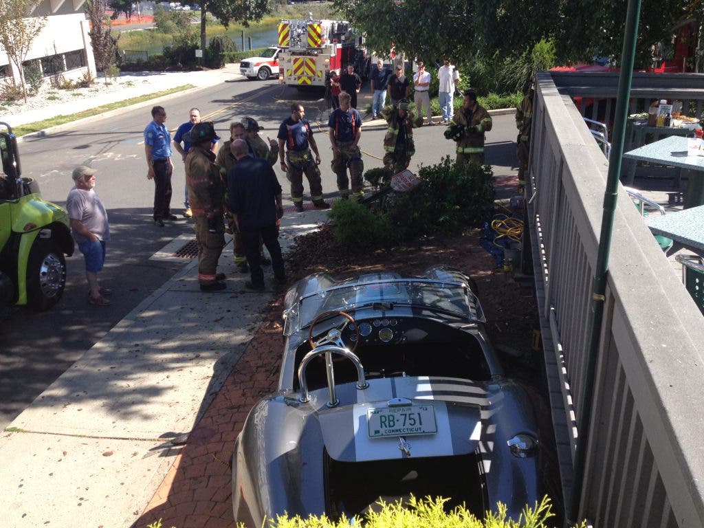 Car Crashes Into Archie Moore's Deck | Milford, CT Patch