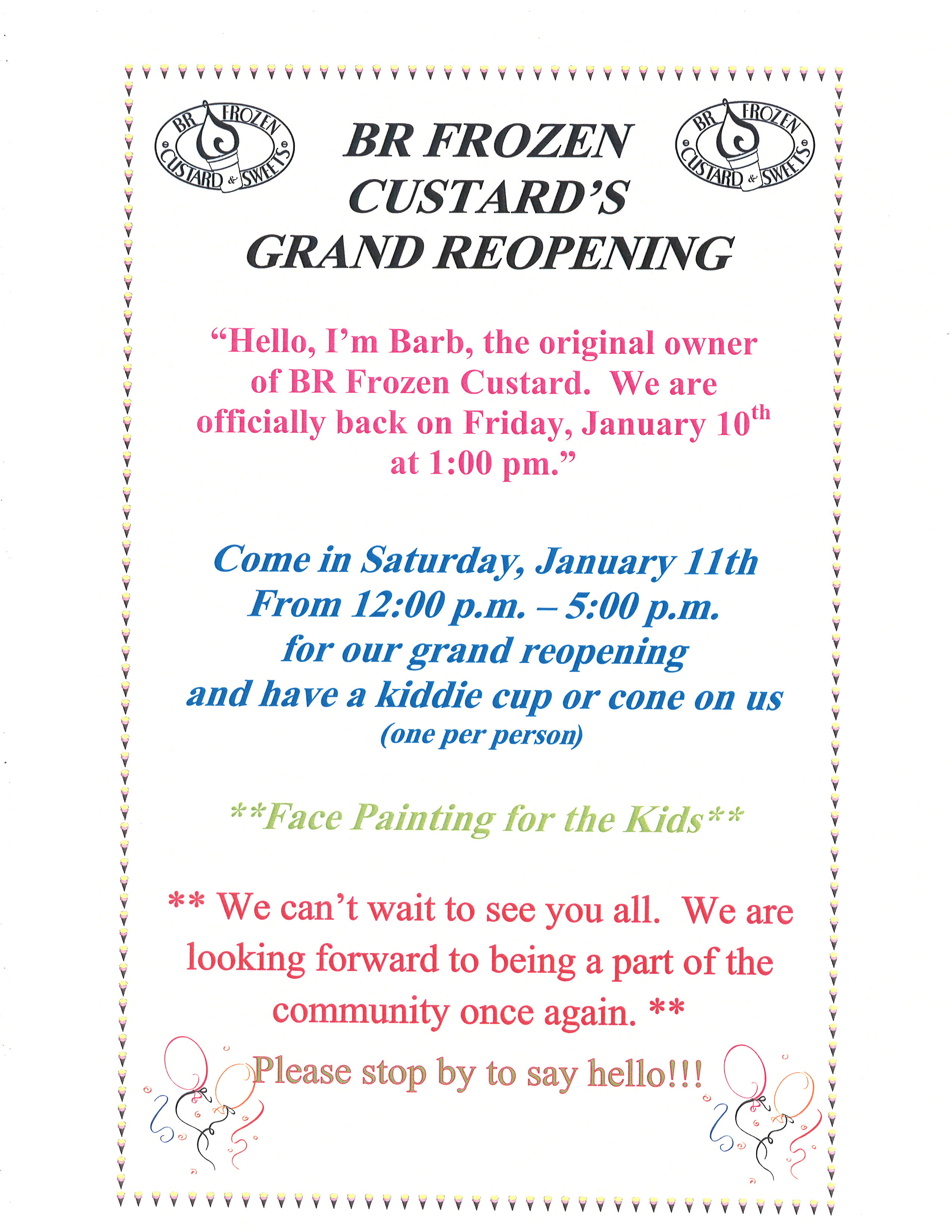 BR Frozen Custard's Grand Reopening | Woodbridge, VA Patch