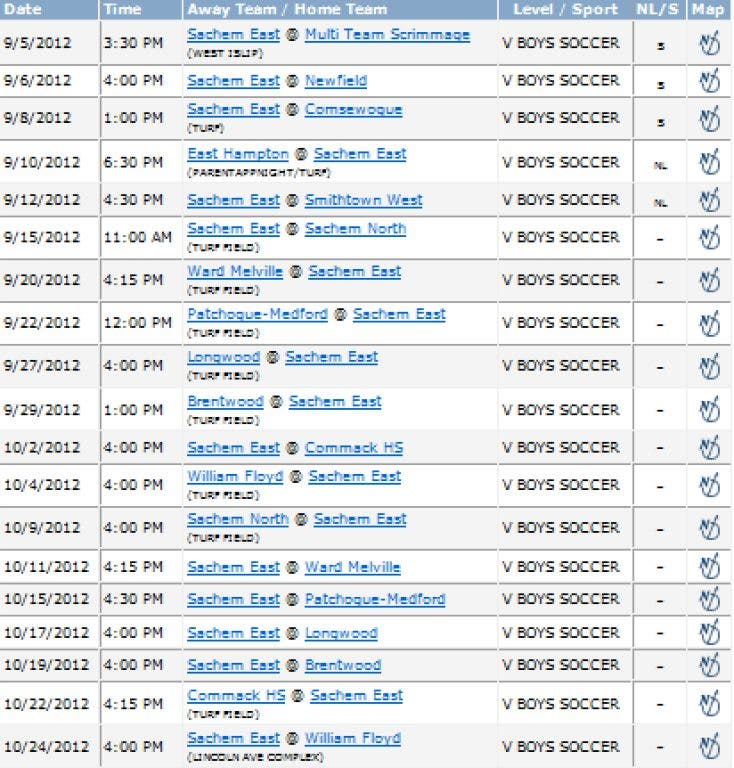Sachem East Boys Soccer Schedule Released | Sachem, NY Patch
