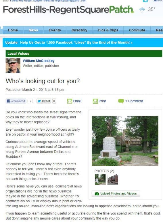 News small post card thumbnail