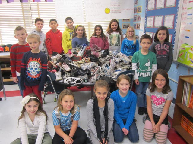 bellew-students-collect-sneakers-for-recycling-west-islip-ny-patch