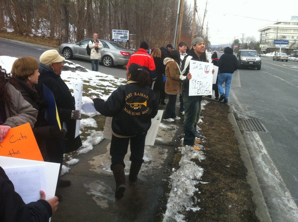 Students, Parents Protest Against Proposed Cuts to Education in State ...