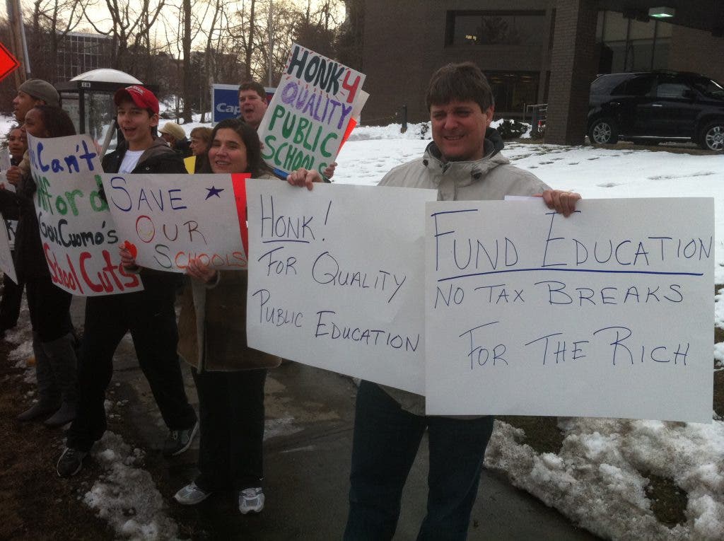 Students, Parents Protest Against Proposed Cuts to Education in State ...