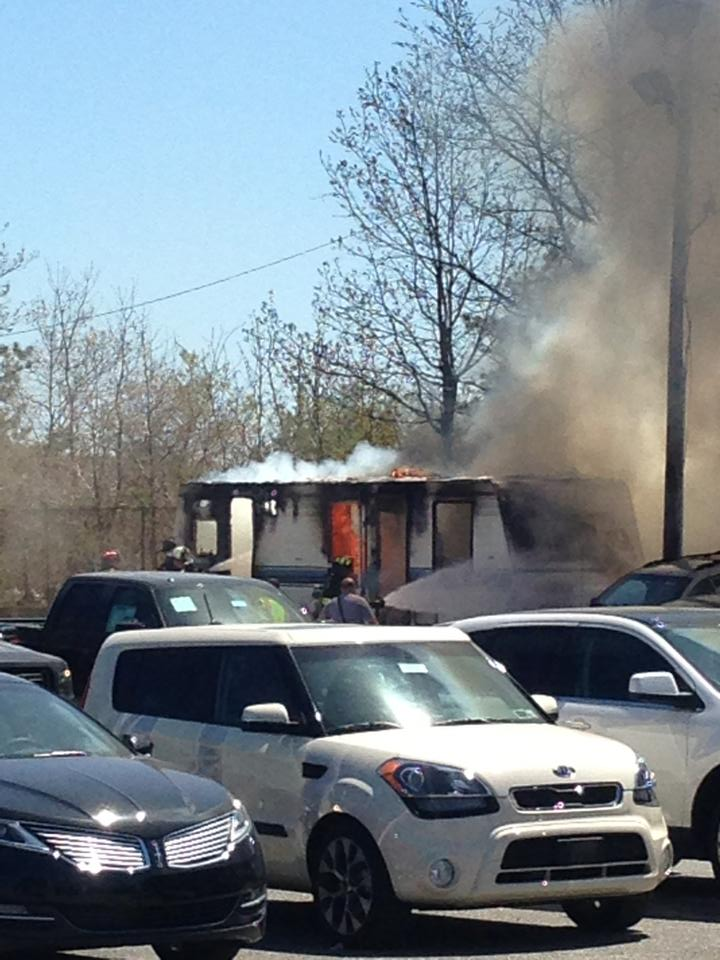 Fire Engulfs Trailer At Patchogue Car Dealer Medford, NY Patch