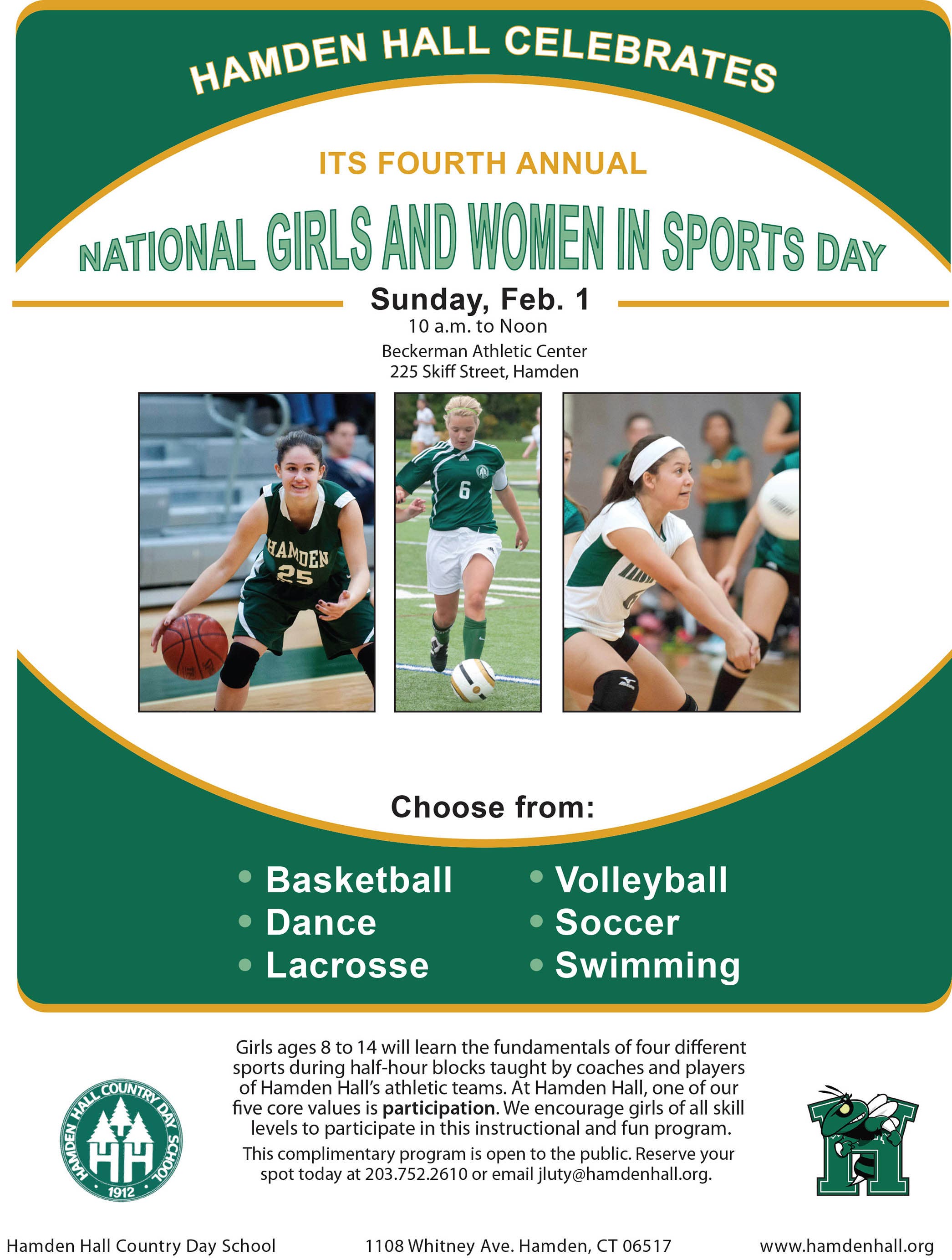 Hamden Hall Hosts Girls and Women in Sports Day Hamden, CT Patch