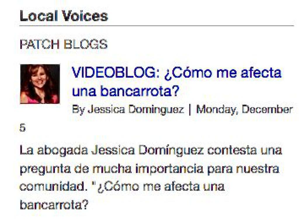 Su voz cuenta en Patch Latino