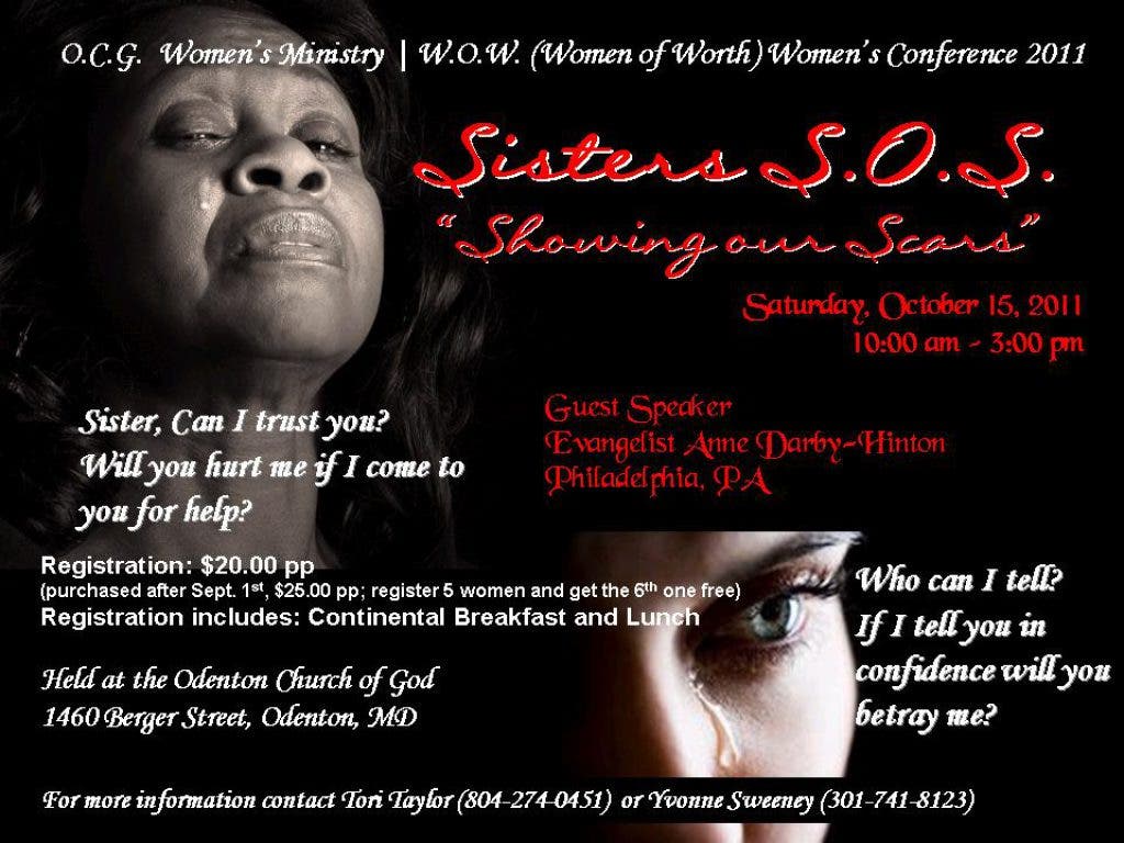 Sisters S.O.S. (Showing Our Scars)' at Odenton Church of God | Odenton, MD  Patch