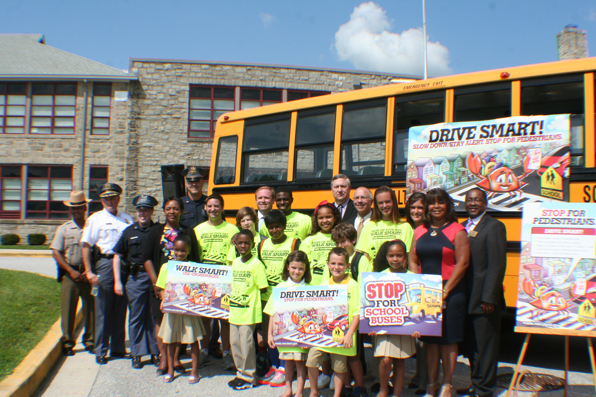 Speaker Pro Tem Adrienne Jones Supports Pedestrian Safety Campaign Pikesville,