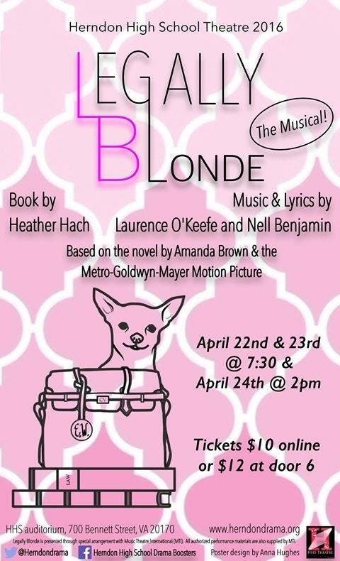 Herndon High School Theatre presents Legally Blonde, The Musical ...