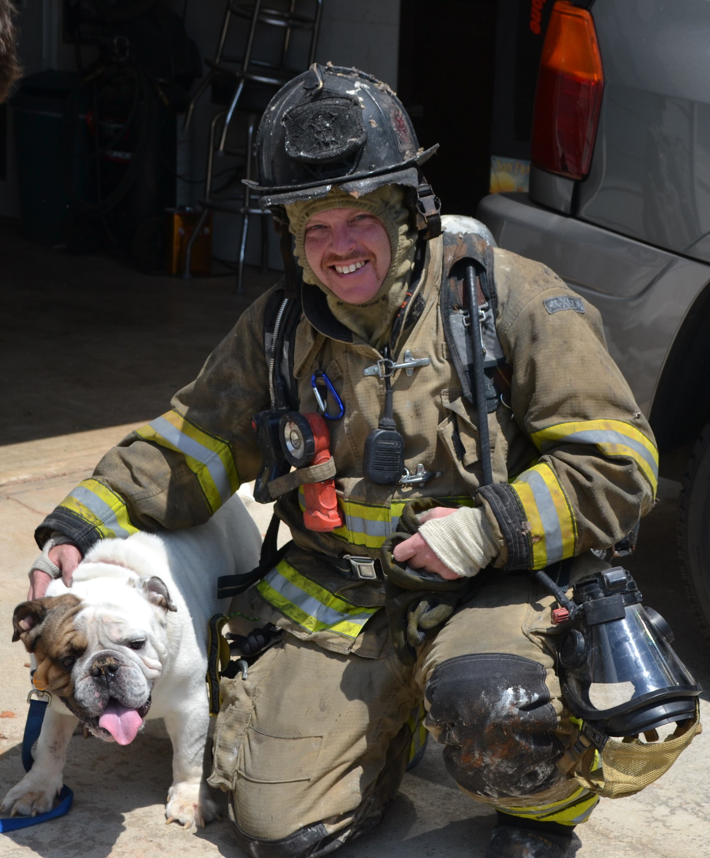Bulldog Rescued From Woodstock House Fire | Woodstock, GA Patch