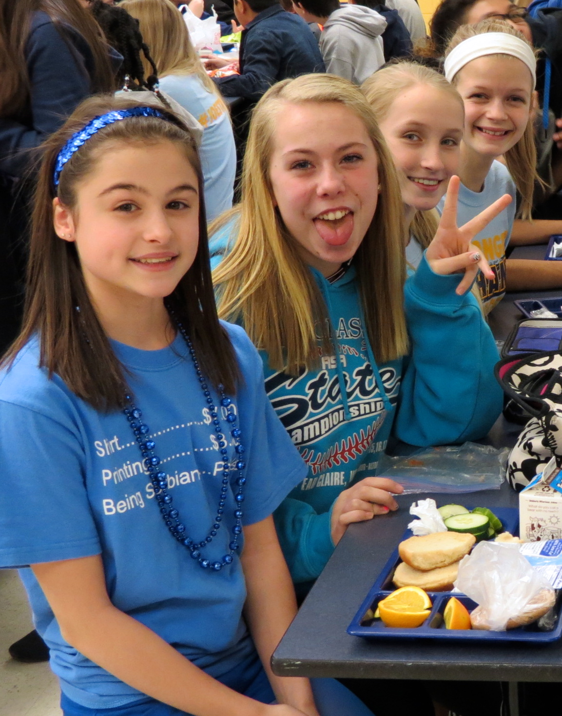 Whitnall Middle School Organizes 'Blue Out' for Beloved Custodian