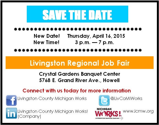 Eleventh Annual Livingston Regional Job Fair Brighton, MI Patch