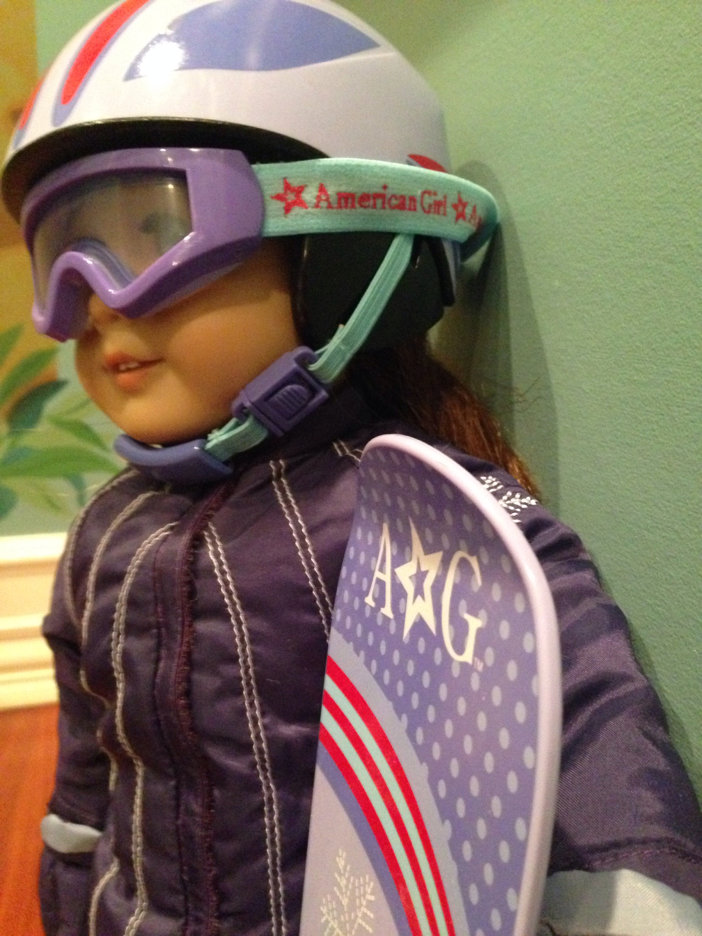 american girl snowboard and helmet DOLL RETIRED Outfit II JACKET NWOT Cape Cod Fashionista a pair of sock and a pair of pink boots Designed to fit most 18 dolls Doll American Girl | Toys |