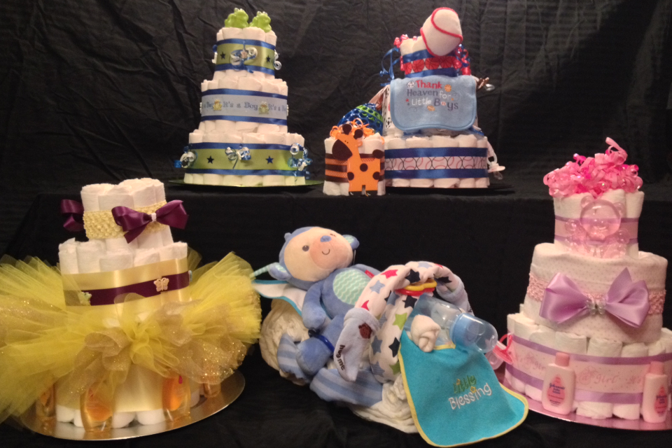 custom diaper cakes