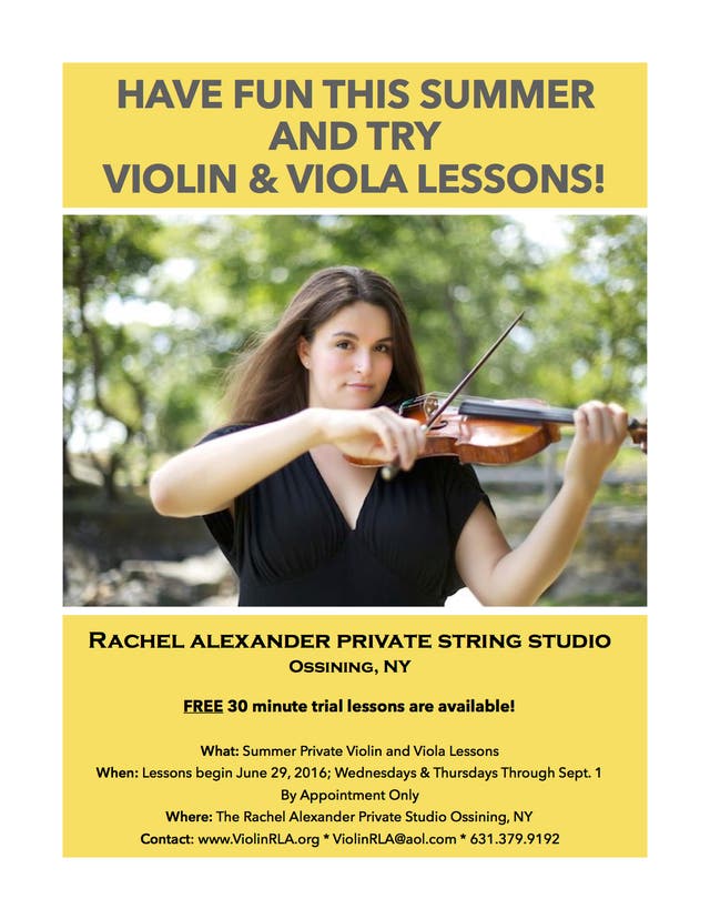 Have Fun This Summer and Try the Violin and Viola! | Ossining, NY Patch