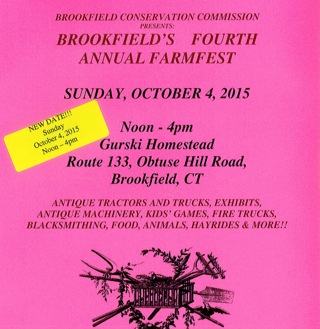 Brookfield Conservation Commission Announces New Date for Farm Fest