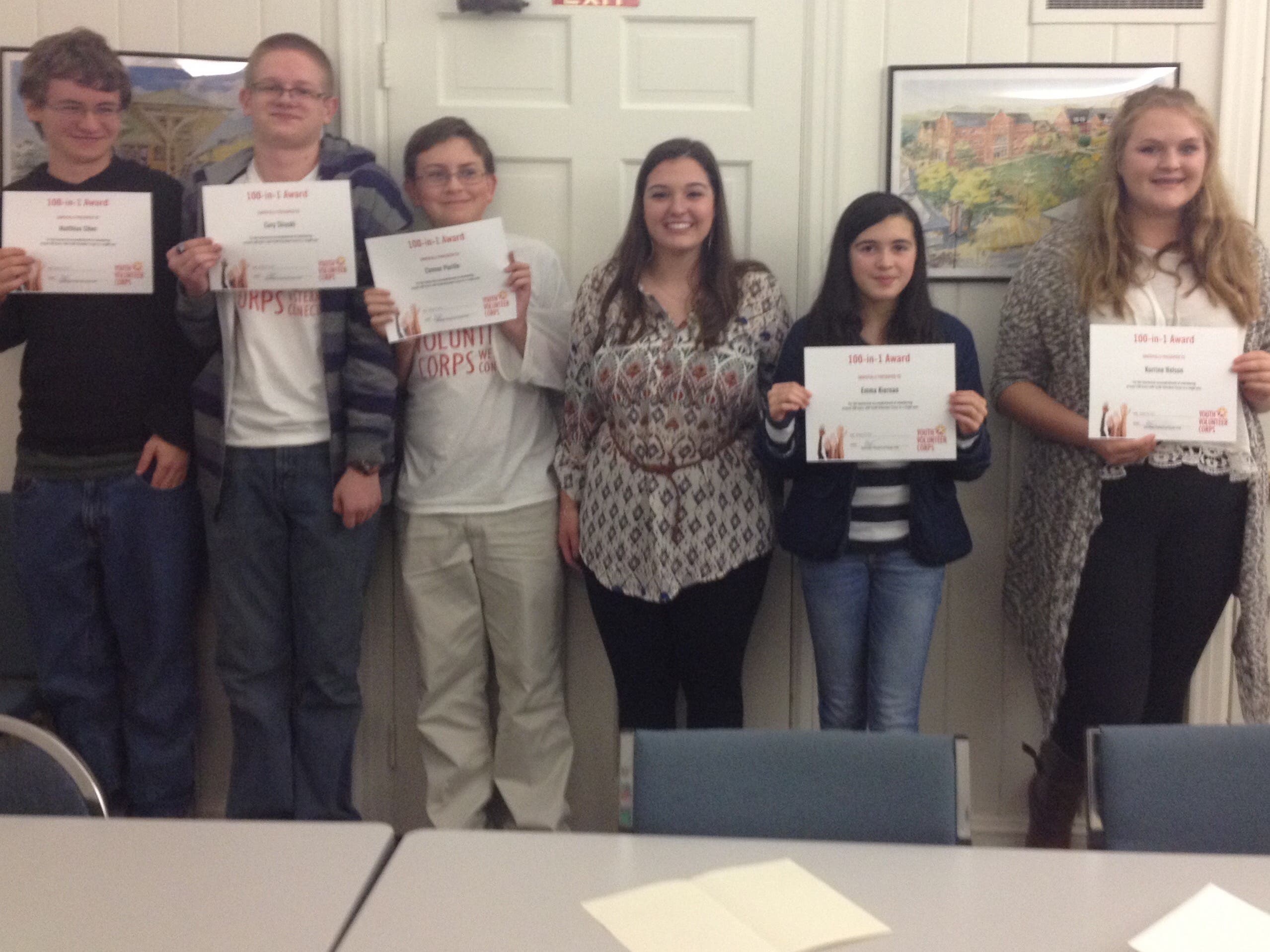 Danbury Students Receive National Youth Volunteer Corps Awards