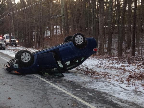 Driver Injured in Tolland Rollover Crash | Tolland, CT Patch
