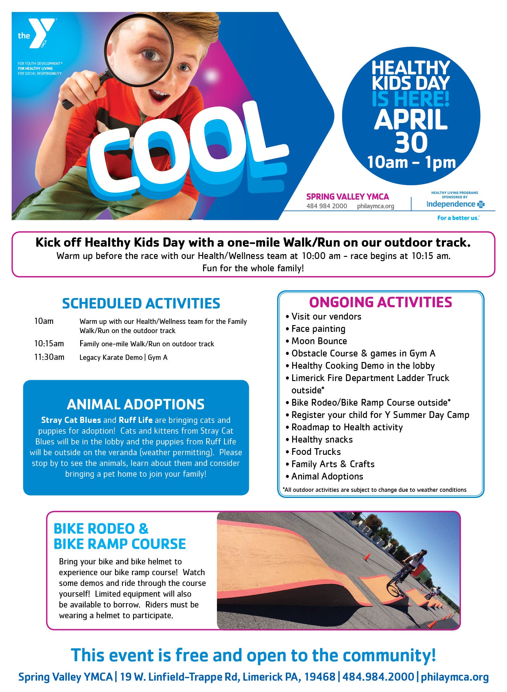 Spring Valley YMCA Healthy Kids Day Limerick PA Patch