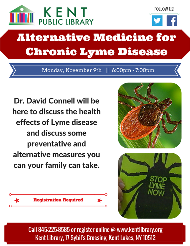 Alternative Medicine for chronic Lymes Disease presentation at The Kent